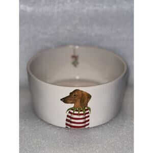 Rae Dunn | Christmas Weenie Dog Bowl